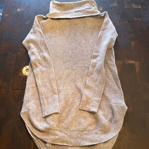 Cyrus Light Gray Cowl Neck Sweater